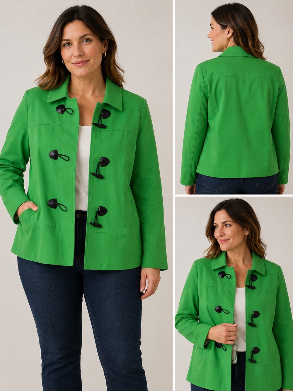 Banana Republic Green Women's Pea Coat